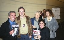 Director Stefano Grossi with a group of fans at Mill Valley Film Festival screening, 2000