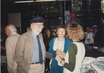 Residents and staff at Mill Valley Library 25th anniversary, 1991