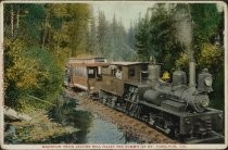 Mountain Train leaving Mill Valley for summit of Mt. Tamalpais, Cal