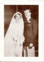 Jean and Jack Barnard's 50th wedding anniversary invitation photo, 1940