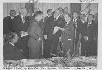 Captain Leighton Robinson's 35 year pin ceremony, 1948