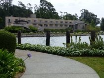 Acqua Hotel from pedestrian path, 2016