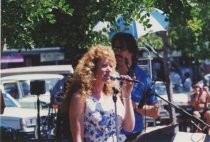 Performing arts concert at the Mill Valley Plaza with Karen Drucker, 1994