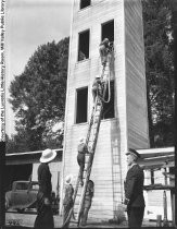 Civil Defense training for women for firefighting during World War II, 2/15/1942