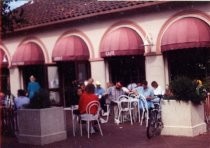 Plaza behind the Depot Bookstore and Café, date unknown