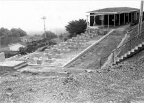 Building foundation of #216 at U.S. Airforce Station on Mt. Tamalpais, 1984