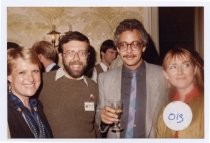 Leonard Maltin and Rita Cahill at the Mill Valley Film Festival, 1984