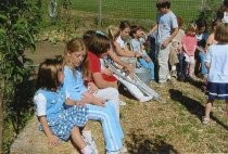 Edna Maguire School 5th buddies planting in Children's Garden, 2007