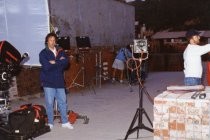 Shooting a trailer for the Mill Valley Film Festival, 1993