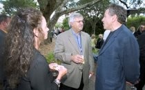 Richard Idell and Peter Flaxman at the Opening Night Gala, 2002