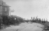 Tearing up the tracks at West Point Inn, 1930