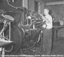 Italo Lanci at the Mill Valley Record, circa 1950s