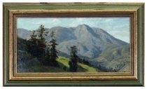 Oil painting depicting Mount Tamalpais from the south west