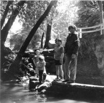 Library Boat Race on Old Mill Creek, 1973