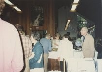 Residents and staff at Mill Valley Library 25th anniversary, 1991