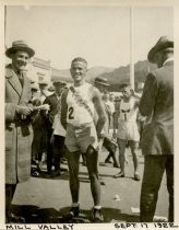 Dipsea Race runner in Lyton Square, 1922