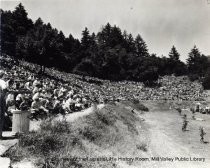 Mountain Play audience watching play, post 1933