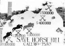 Save Horse Hill campaign flyer, 1989-1992