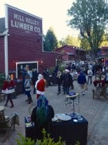 Mill Valley Lumber Yard holiday event with Santa, 2017