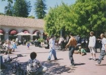 Performing arts concert at the Mill Valley Depot Plaza, 1998