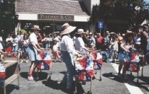 Precision Book Cart Drill Team in the Memorial Day Parade, 2001