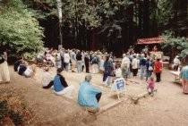 Celebration of groundbreaking for library addition, 1997