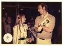 Rita Cahill and John Sayles at the opening night film, 1984