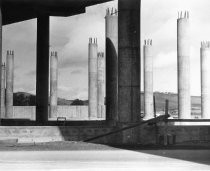 Concrete pillars for Richardson Bay Bridge, 1950s