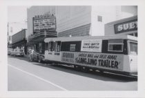 Promotional trailer outside of the Seqouia Theatre, circa 1954