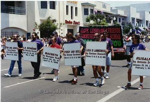 1994 - San Diego LGBT Pride Parade: Contingent - Gays, Lesbians & Friends Community Music School