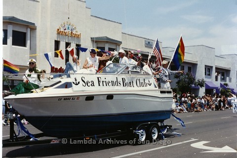 1994 - San Diego LGBT Pride Parade: Contingent - 'Sea Friends' Gay Boating Club