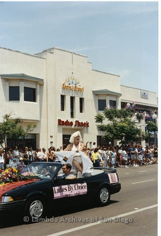 1994 - San Diego LGBT Pride Parade: Contingent - 'Ladies By Choice' From The Brass Rail Gay Night Club