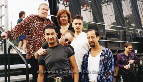 1995 - San Diego LGBT Pride Festival: Performance Group Bronski Beat Back Stage at the Entertainment Main Stage