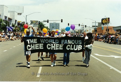 1994 - San Diego LGBT Pride Parade: Contingent - Chee Chee Club, the oldest Gay Bar in Downtown San Diego