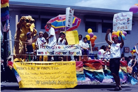 1994 - San Diego LGBT Pride Parade: Contingent - Mom's and Me and Dad's Too