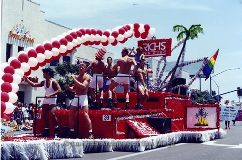 1994 - San Diego LGBT Pride Parade: Contingent - Rich's Gay Men's Disco Float
