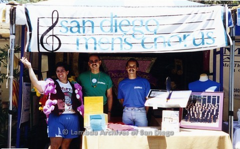 1995 - San Diego LGBT Pride Festival: San Diego Men's Chorus Booth