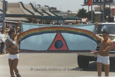 1995 - San Diego LGBT Pride Parade: Contingent - Latinos With Pride., 1995