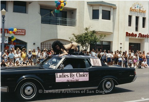 1994 - San Diego LGBT Pride Parade: Contingent - 'Ladies By Choice' From The Brass Rail Gay Night Club