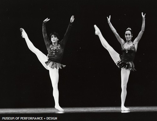 Evelyn Cisneros and Jean-Charles Gil in Balanchine's Rubies, circa 1980s-1990s