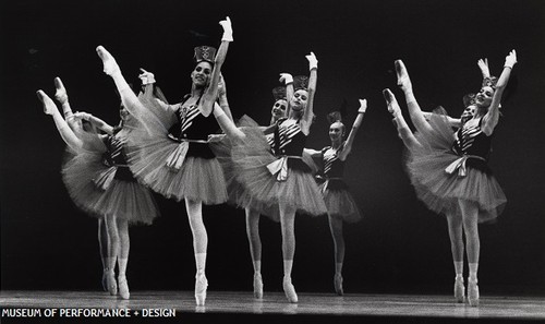 San Francisco Ballet in Balanchine's Stars and Stripes, circa 1980s-1990s