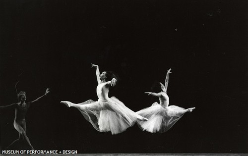 Cynthia Drayer, Pascale Leroy, and another dancer in Balanchine's Serenade, circa 1980s