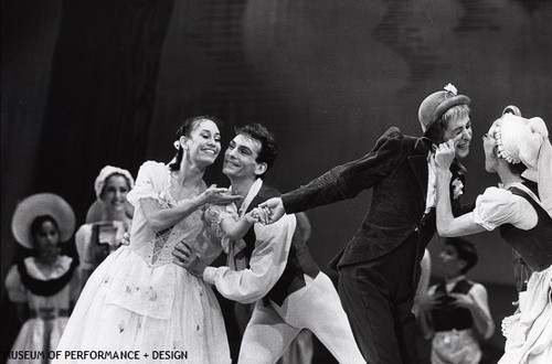 Evelyn Cisneros, Jim Sohm, Nigel Courtney, and other dancers in Ashton's La Fille Mal Gardée, circa 1980s