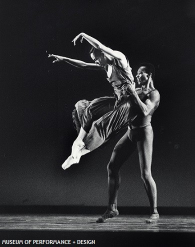 Evelyn Cisneros and Christopher Boatwright in Caniparoli's Connotations, circa 1980s-1990s