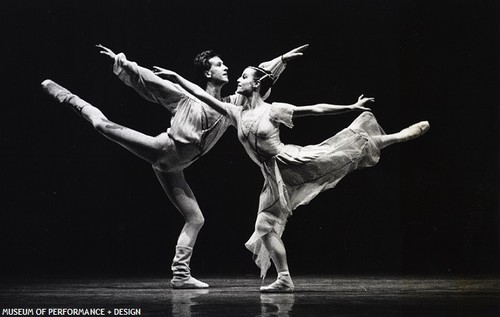 Cynthia Drayer and Nigel Courtney in Smuin's Brahms/Hadyn Variations, circa 1985