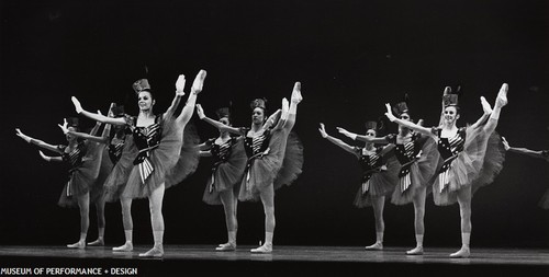 San Francisco Ballet in Balanchine's Stars and Stripes, circa 1980s-1990s