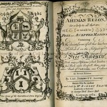 Ahiman Rezon, Or a help to all that are, or would be, Free and Accepted Masons, containing the Quintessence of all that has been Publish'd on the Subject of Free Masonry with many Additions, which Renders this Work more Usefull, than any other Book of Constituion, now Extant