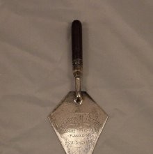 Silver Trowel with Wood Handle