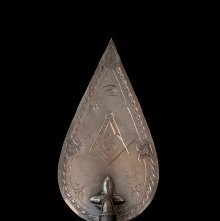 Sterling Silver Trowel with Ivory Hande