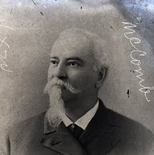 Is this a photograph of McCormick, who was Senior Grand Warden in 1858, or a man named McComb?